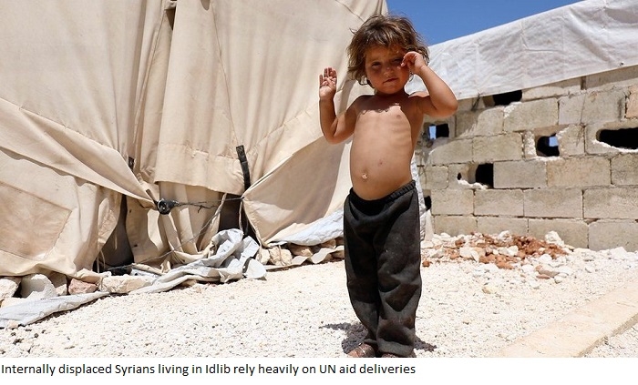 Syria: Russian UN veto could threaten aid deliveries to 3m people