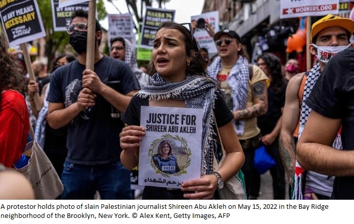 Killing of Palestinian journalist threatens to overshadow Biden's Israel trip