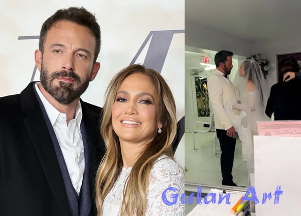 بە وێنە..بێن ئافڵك و جەیلۆ هاوسەرگیرییان كرد