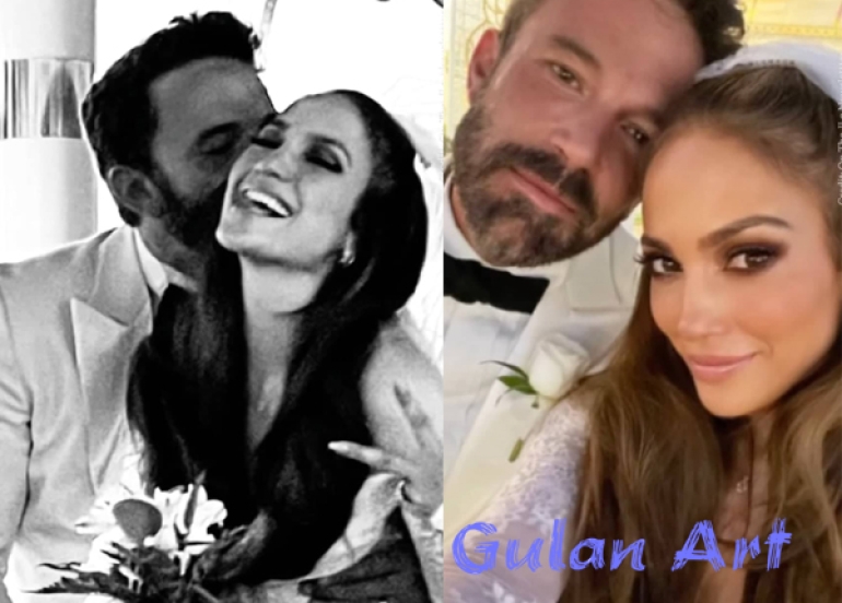 بە وێنە..بێن ئافڵك و جەیلۆ هاوسەرگیرییان كرد