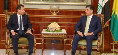 President Nechirvan Barzani meets with Ambassador of France