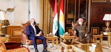 الرئيس مسعود بارزاني يجتمع مع بافل طالباني