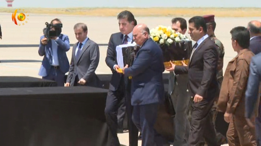 Termên qurbaniyên topbarana Tirkiyeyê gehêştin Hewlêrê