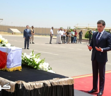 سه‌رۆك نێچيبرڤان بارزانى ته‌رمى شه‌هيدانى دوێنێى زاخۆ به‌ڕێده‌كات