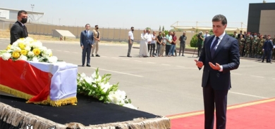 سه‌رۆك نێچيبرڤان بارزانى ته‌رمى شه‌هيدانى دوێنێى زاخۆ به‌ڕێده‌كات