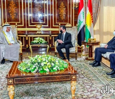 سەرۆکی حکوومەتی هەرێمی کوردستان  پێشوازیی لە عومەر ئەلکەندەری، کونسوڵی گشتیی کوەیت كرد