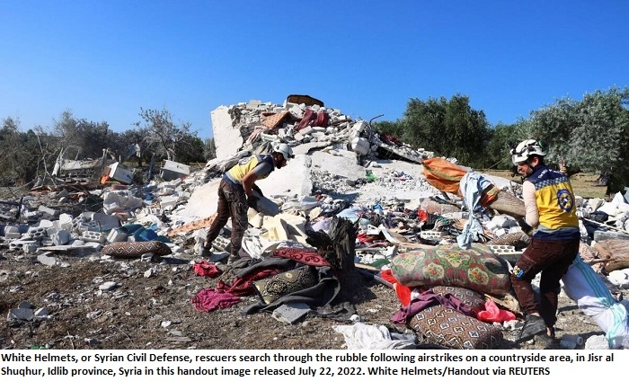 Children among 7 killed in alleged Russian strike in Syria