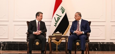 Prime Minister Masrour Barzani meets with Prime Minister Mustafa Al-Kadhimi