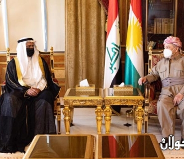 سەرۆک بارزانی پێشوازی لە کونسوڵی گشتیی کوەیت دەکات