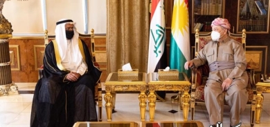 سەرۆک بارزانی پێشوازی لە کونسوڵی گشتیی کوەیت دەکات