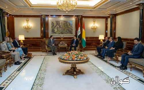 سه‌رۆك نێچيرڤان بارزانى له‌گه‌ڵ باڵيۆزى به‌ريتانيا كۆبووه‌وه‌‏