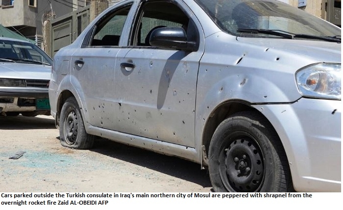 Rocket fire targets Turkish consulate in Iraq's Mosul