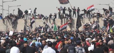 سقوط جرحى بصفوف المتظاهرين في المنطقة الخضراء