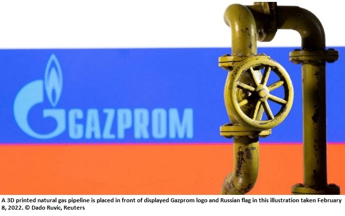 Russia’s Gazprom says it has suspended gas supplies to Latvia