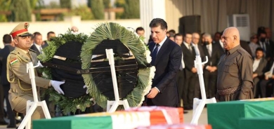 نيجيرفان بارزاني يشارك في مراسم استقبال رفات 100 من المؤنفلين البارزانيين