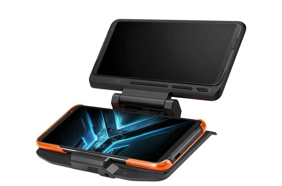 ئامێرێكی گەیم بە دوو شاشەی جیاوازەوە