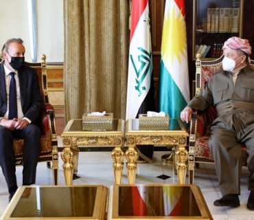 سەرۆك بارزانی پێشوازی لە كونسوڵی گشتیی هۆلەندا لە هەولێر دەكات