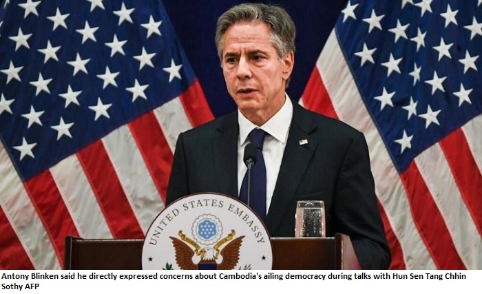 Blinken meets Cambodian opposition leader