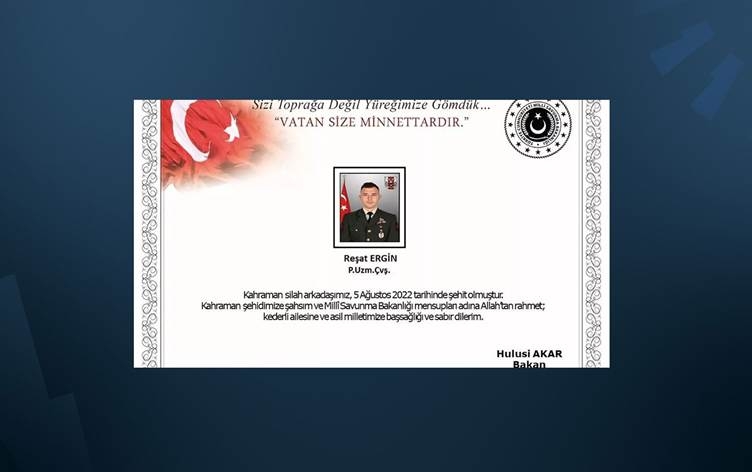 Li Zap-Avaşînê leşkerekî Tirkiyê hat kuştin