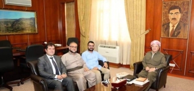 Serok Barzanî pêşwazî li zanayê olî û kesayeta navdar a parêzgeha Duhokê kir