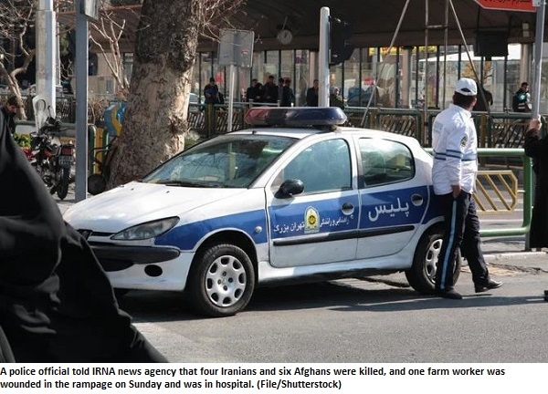 Iran: Police arrest Afghan suspected of stabbing 10 to death