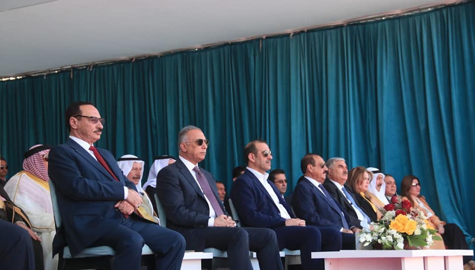 مصطفى الكاظمي يضع الحجر الأساس لإعادة إعمار مطار الموصل