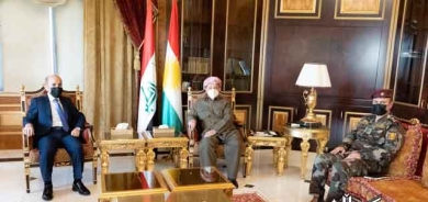 سەرۆك بارزانی پێشوازی لە وەزیری پێشمەرگە دەكات