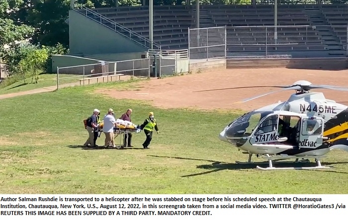 Salman Rushdie still hospitalized as attack suspect pleads not guilty
