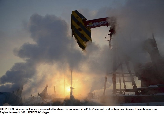 Oil drops as China data disappoints, Iran talks in focus