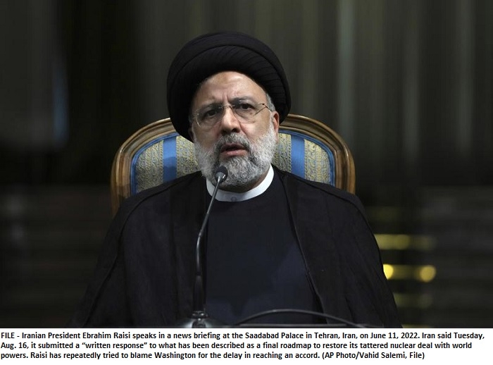 Iran submits a ‘written response’ in nuclear deal talks