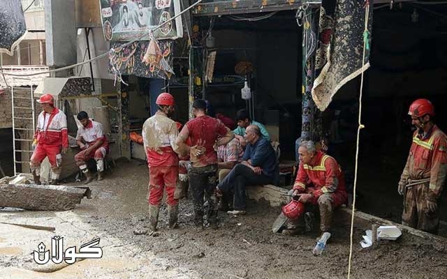 بەهۆی لافاوەکەی ئەم دواییەی ئێران ٩٦ کەس گیانیان لەدەستداوە