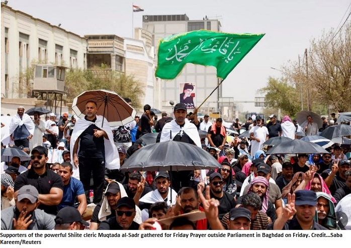 Iraq Power Struggle Intensifies as Protesters Block Parliament