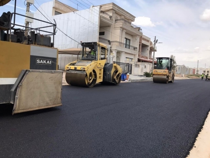 أربيل: تعبيد 22 شارع بكلفة 242 مليون دينار