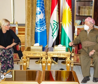 سەرۆك بارزانی پێشوازی لە نێردەی تایبەتی سكرتێری گشتیی ڕێكخراوی نەتەوە یەكگرتووەكان لە عێراق دەكات