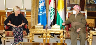 سەرۆك بارزانی پێشوازی لە نێردەی تایبەتی سكرتێری گشتیی ڕێكخراوی نەتەوە یەكگرتووەكان لە عێراق دەكات