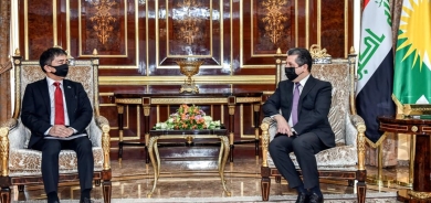 PM Masrour Barzani meets Japanese Ambassador to Iraq