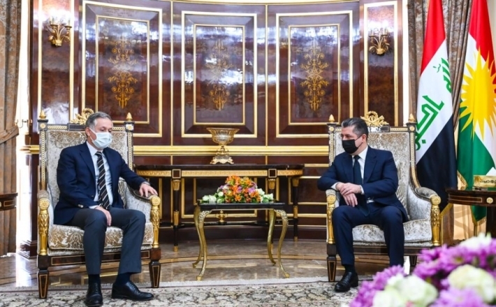 Mesrûr Barzanî pêşwazî li konsulê Tirkiyê kir