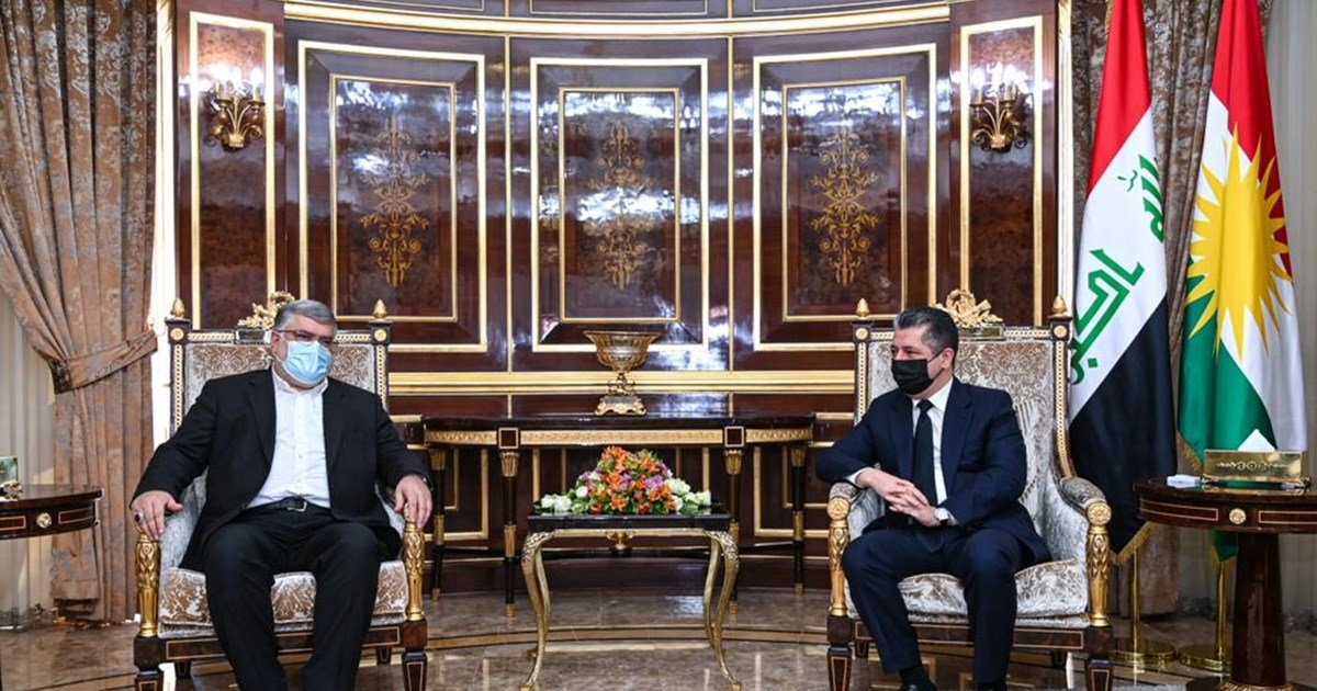 PM Masrour Barzani meets Governor of Iran's West Azerbaijan province