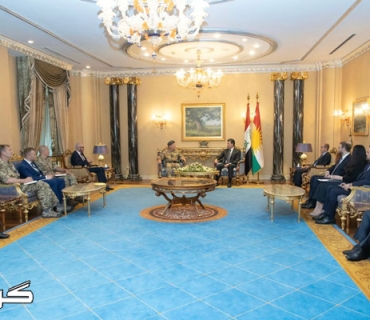 سه‌رۆك نێچيرڤان بارزانى له‌گه‌ڵ شاندێكى سه‌ربازيى به‌ريتانى كۆبووه‌وه‌‏