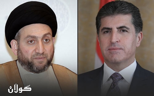 سه‌رۆك نێچيرڤان بارزانى، سه‌ره‌خۆشى له‌ سه‌يد عه‌مار ئه‌لحه‌كيم ده‌كات