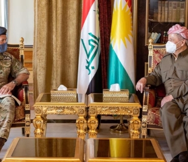 ســەرۆك بـــارزانــی پێشوازی لە شاندێكی سەربازیی بریتانیا دەكات