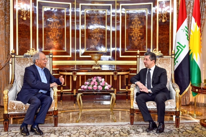 مسرور بارزاني ورئيس مؤسسة ‹المدى› يبحثان الوضع العام في العراق وجهود تجاوز الجمود السياسي