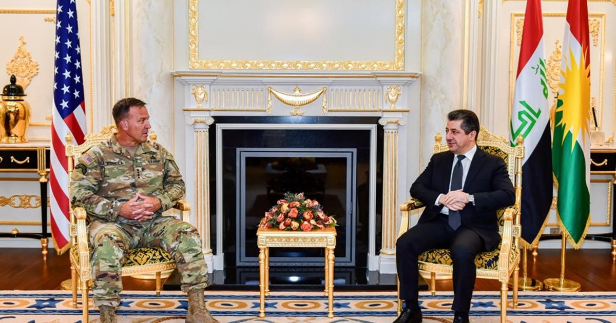 PM Masrour Barzani meets Commander of US CENTCOM