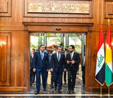 سەرۆکی حکوومەتی هەرێمی کوردستان پێشوازیی لە سەرۆکی ئەنجوومەنی نوێنەرانی عێراقى كرد