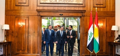 سەرۆکی حکوومەتی هەرێمی کوردستان پێشوازیی لە سەرۆکی ئەنجوومەنی نوێنەرانی عێراقى كرد