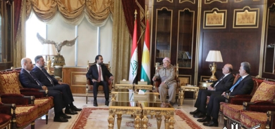 سەرۆك بارزانی پێشوازی لە سەرۆكی ئەنجوومەنی نوێنەران و سەرۆكی هاوپەیمانێتیی سیادە دەكات