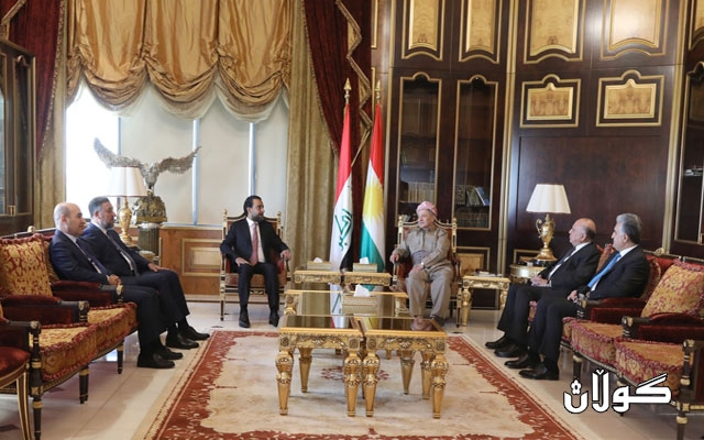 سەرۆك بارزانی پێشوازی لە سەرۆكی ئەنجوومەنی نوێنەران و سەرۆكی هاوپەیمانێتیی سیادە دەكات