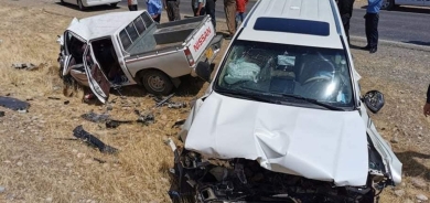 حادث سير يفتك بعائلة في أربيل