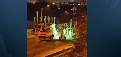 إزالة البوابات الحديدية من على جسر الجمهورية