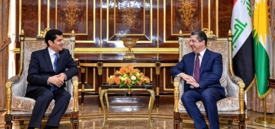 PM Masrour Barzani meets new Kuwaiti Consul General